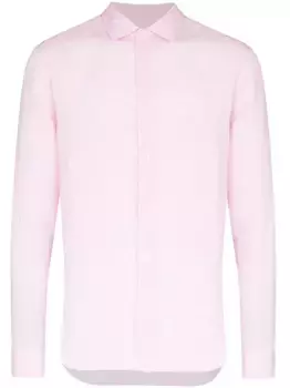 Льняная рубашка Giles Orlebar Brown, розовый