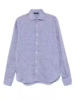 Льняная рубашка Herno, синий