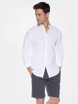 Льняная рубашка индивидуального кроя Steffen Klein, белый