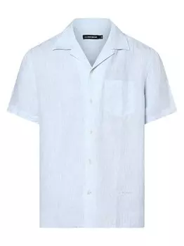 Льняная рубашка J.Lindeberg, синий