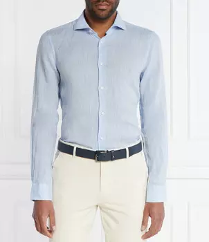 Льняная рубашка Joop! 146Pai-W Slim Fit, небесно-голубой