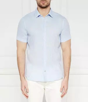 Льняная рубашка Joop! pit Slim Fit, небесно-голубой