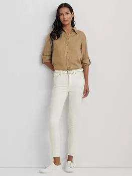Льняная рубашка кэрри Ralph Lauren, цвет Birch Tan