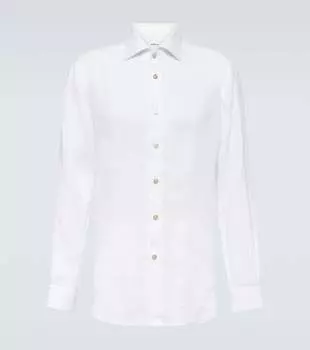 Льняная рубашка Kiton, белый