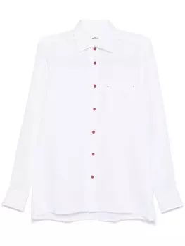 Льняная рубашка Kiton, белый