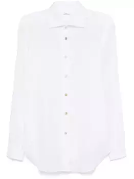 Льняная рубашка Kiton, белый