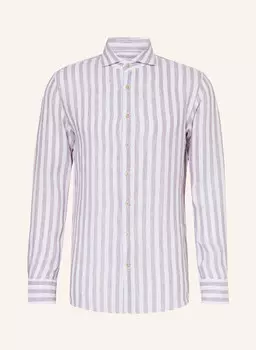 Льняная рубашка классического кроя Profuomo, мультиколор