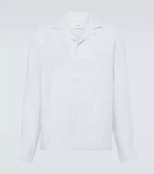 Льняная рубашка Lardini, синий