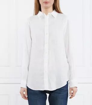 Льняная рубашка LAUREN RALPH LAUREN Regular Fit, белый