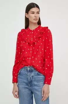 Льняная рубашка Levi's, красный