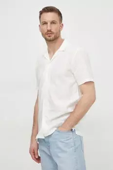 Льняная рубашка Lindbergh, бежевый