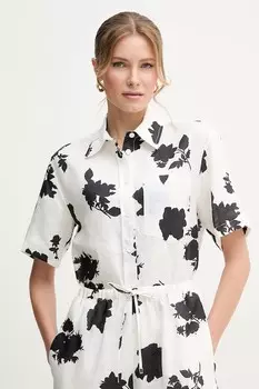 Льняная рубашка Liviana Conti, белый