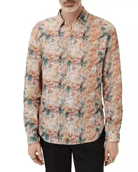Льняная рубашка Luca Regular Fit John Varvatos, мультиколор