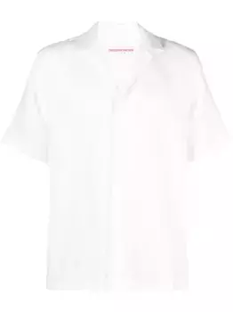 Льняная рубашка Maitan с короткими рукавами Orlebar Brown, белый