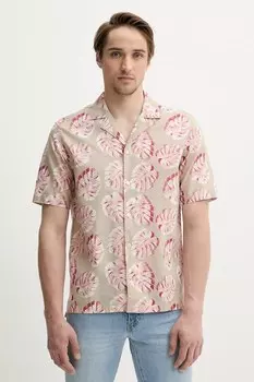 Льняная рубашка Marc O'Polo, бежевый
