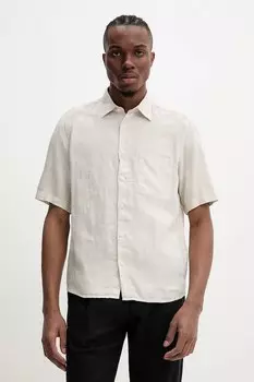 Льняная рубашка Marc O'Polo, бежевый