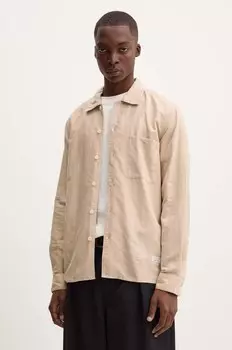 Льняная рубашка Marc O'Polo DENIM, бежевый