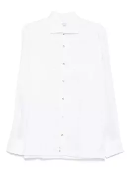 Льняная рубашка Mazzarelli, белый