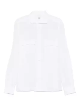 Льняная рубашка Mazzarelli, белый