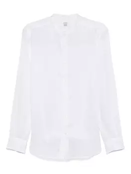 Льняная рубашка Mazzarelli, белый