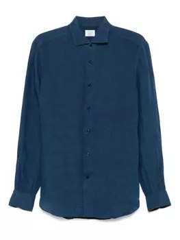 Льняная рубашка Mazzarelli, синий