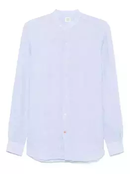 Льняная рубашка Mazzarelli, синий