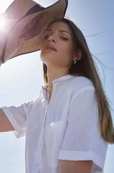 Льняная рубашка Medicine, белый