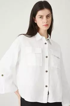 Льняная рубашка Medicine, белый