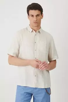 Льняная рубашка Medicine, бежевый