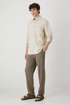 Льняная рубашка Medicine, бежевый