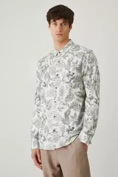 Льняная рубашка Medicine, бежевый