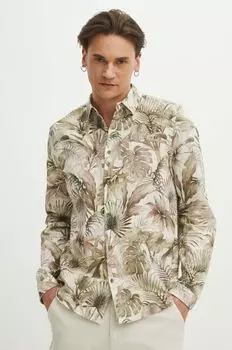 Льняная рубашка Medicine, бежевый