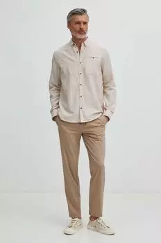 Льняная рубашка Medicine, бежевый