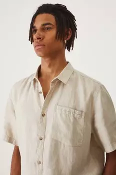 Льняная рубашка Medicine, бежевый