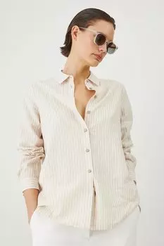 Льняная рубашка Medicine, бежевый