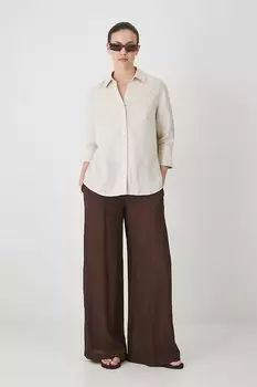 Льняная рубашка Medicine, бежевый