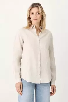 Льняная рубашка Medicine, бежевый