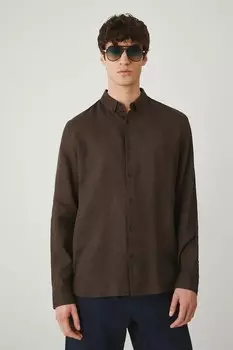 Льняная рубашка Medicine, коричневый
