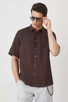 Льняная рубашка Medicine, коричневый