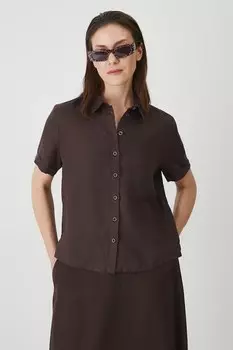 Льняная рубашка Medicine, коричневый