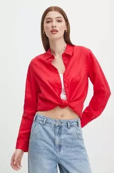 Льняная рубашка Medicine, красный