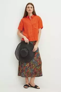 Льняная рубашка Medicine, оранжевый