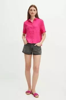 Льняная рубашка Medicine, розовый