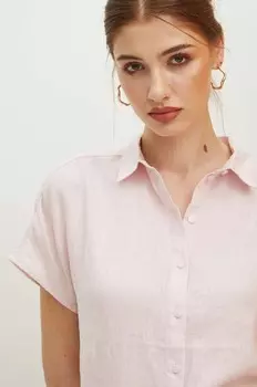 Льняная рубашка Medicine, розовый