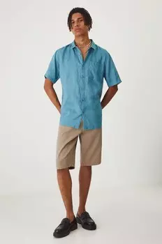 Льняная рубашка Medicine, синий