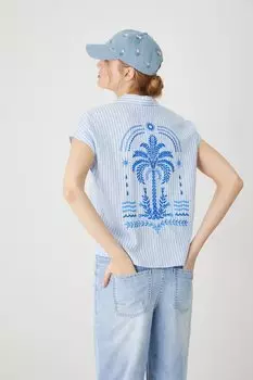 Льняная рубашка Medicine, синий