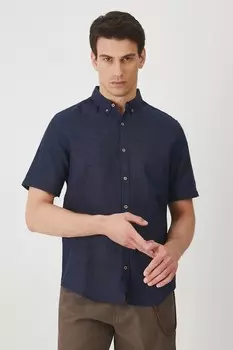 Льняная рубашка Medicine, темно-синий