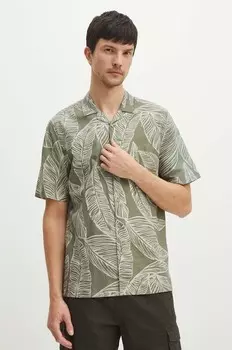 Льняная рубашка Medicine, зеленый