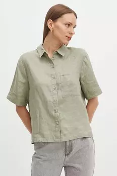 Льняная рубашка Medicine, зеленый