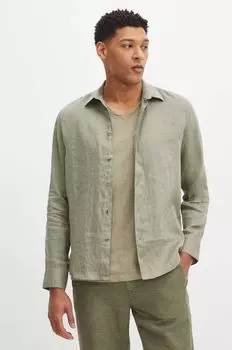 Льняная рубашка Medicine, зеленый